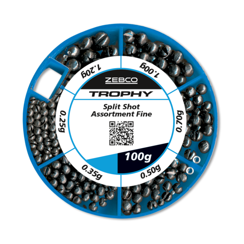 ZEBCO TROPHY SPLIT SHOT ASSORTIMENT FINE 100gr