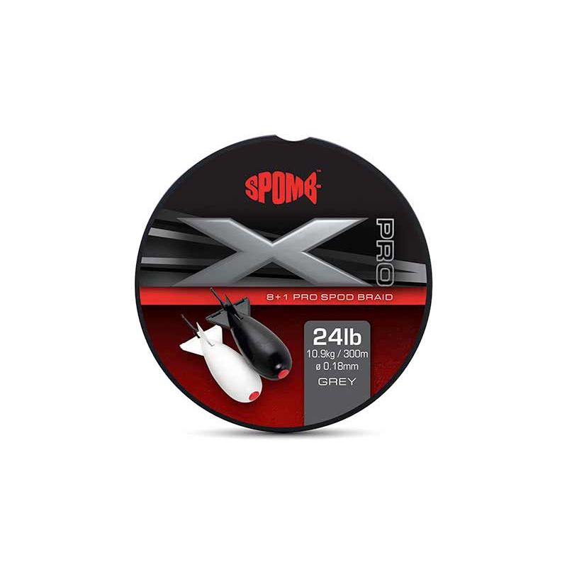 SPOMB X PRO BRAID 8+1 0.18mm/300mt GREY