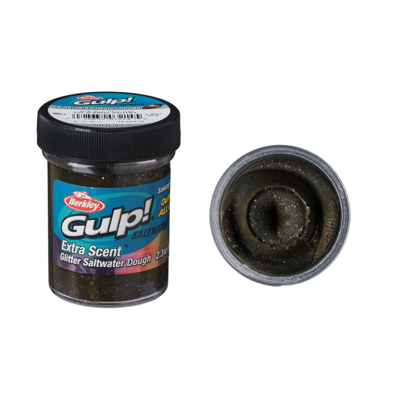 BERKLEY GULP DOUGH CRUST OFF DARK BROWN SILVER GLITTER