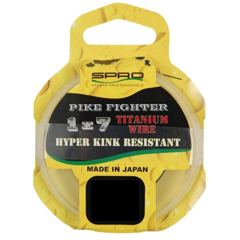SPRO PIKE FIGHTER 1x7 TITANIUM WIRE 3mt 0.38mm