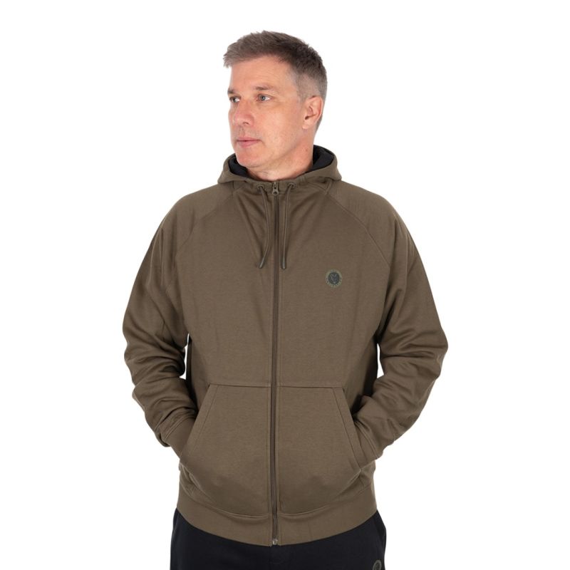 FOX COLLECTION ZIPPED HOODY GREEN