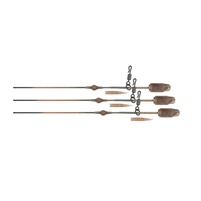FOX LEADCORE CAMO HELI CLIP RIGS 50lb