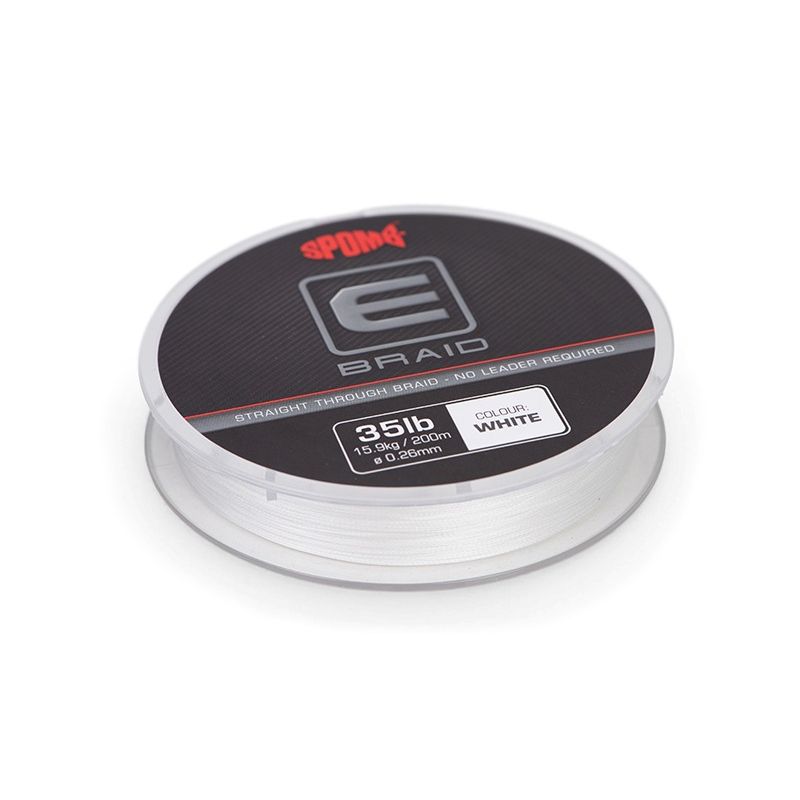 SPOMB E BRAID WHITE 0.26mm 35lb 200mt
